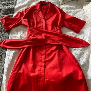Iris setlakwe red shirt dress